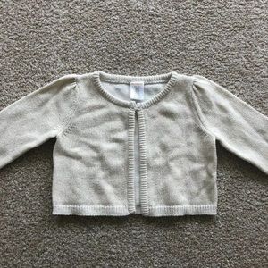 Girls Gymboree Cream Cardigan Size 4